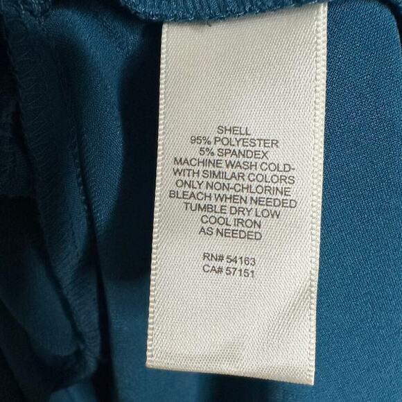 Eliza J Faux Wrap Midi Dress Women's Teal Size 0 - Picture 6 of 6